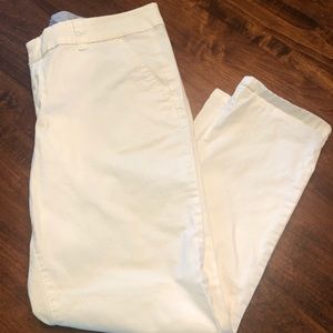 Stylus White Crop Pants